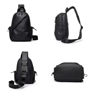 Men’s Modern Style Crossbody Bag Chest Bag Durable Shoulder Strap Designed for Travel Hiking and Daily Activities