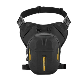 Men’s Motorcycle Chest Bag Hard Shell Fanny Pack with Leg Bag for Travel Rider Equipment Cross Bag for Daily Use