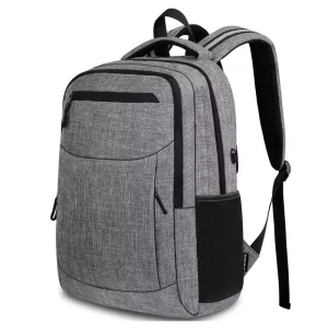 Men’s Multi-Function Business Laptop Backpack USB Port Waterproof Travel Rucksack for Computer Day Use Zipper External Frame