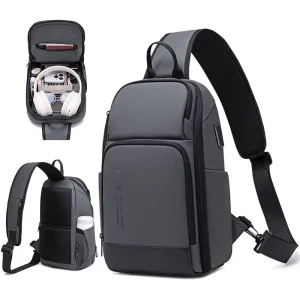 Men’s Multi Function Chest Bag Crossbody Fits 12″ Tablet Cycling Sports Shoulder Bag Factory In Stock Custom