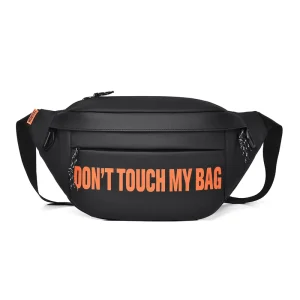 Men’s Multi Functional Large Capacity Waist Bag Stylish Crossbody Chest Bag with Zipper Closure Fashionable Sling Bag