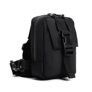 Men’s Multi Functional Oxford Nylon Zipper Waterproof Shoulder Crossbody Sling Bag for Sports Leisure Earphone Hole