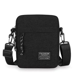 Men’s Multi-Purpose Small Crossbody Bag Custom Logo Fashionable Outdoor Sports Mobile Phone Bag Letter