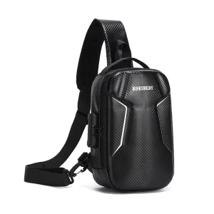 Men’s Multi-functional Anti-theft Waterproof Wear-resistant Nylon Chest Shoulder Crossbody Bag for Business Travel