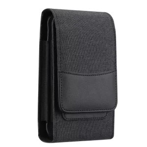 Men’s Multi functional Double Layer Waist Phones Pouch Belt Clip Holster with Card Slot Wallet Phone Bag
