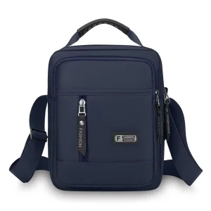 Men’s Multi-layer Nylon Shoulder Bag Wear-resistant Casual Handbag Simple Trendy For Fashion-Conscious Individuals
