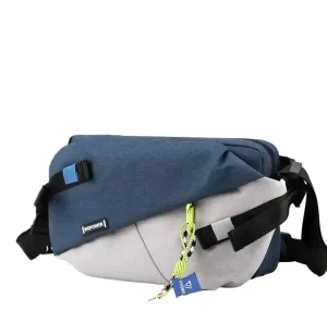 Men’s Multifunctional Waterproof Bum Bag Custom Logo Sports Nylon Messenger Chest Shoulder Bag Fashion Style All Seasons Lock