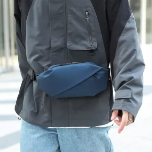 Men’s Multipurpose Crossbody Bag Large Capacity Casual Shoulder Bag Fashion Business Chest Bag