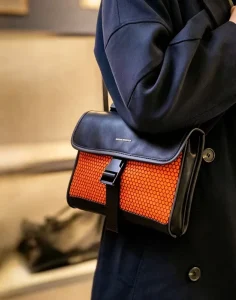 Men’s National Lady Vintage Fashion Luxury Shoulder Crossbody Motorcycle Bag Letter Characters Design Waterproof Nylon Fabric
