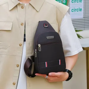 Men’s Nylon Cross Chest Bag Casual Trend Shoulder Bag