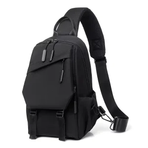 Men’s Nylon Crossbody Chest Bag Portable and Fashionable for Daily Use Practical Design
