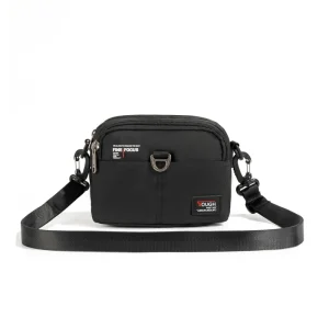 Men’s Nylon Crossbody Phone Bag Zippered Waterproof Wallet Pouch for Travel and Casual Use Available in Multiple Colors