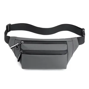 Men’s Nylon Waterproof Waist Bag Chest Crossbody Shoulder Bag Outdoor Sports Casual Daily Storage Bag Customized