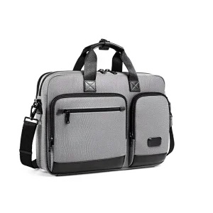 Men’s Nylon Zipper Closure Waterproof Business Travel Computer Briefcase Crossbody Bag Large Capacity Portable