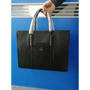 Men’s Official Genuine Leather Business Handbag Official Laptop Bag Fashion Shoulder Bag Tote