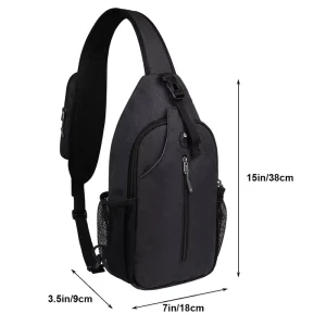 Men’s Outdoor Chest Pack Single Shoulder Bag Trendy Casual Durable Waterproof Breathable Polyester Custom Logo