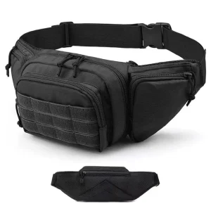 Men’s Outdoor Fan Multifunctional Tool Storage Crossbody Chest and Waist Bag for Sports and Cycling