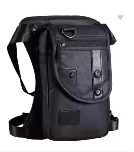 Men’s Outdoor Fanny Pack for Running Hiking Waterproof Drop Leg Waist Bag with Zipper Closure for Motorcycling