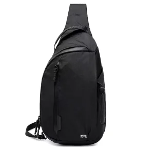 Men’s Outdoor Small Backpack Chest Bag Crossbody Bag Sling Bag with Bottle Pocket and Luggage Strap