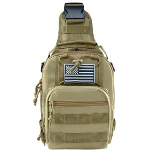 Men’s Outdoor Sports Chest Bag Diagonal Camouflage Shoulder Sling Bag for Cycling