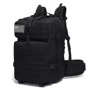 Men’s Outdoor Waterproof Large Capacity Backpack Zipper Closure Oxford Polyester Lining 3 Day Travel Fashion