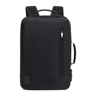 Men’s Oxford Cloth Business Backpack Waterproof Large Capacity Commuter Computer Backpack Air Cushion Straps Polyester