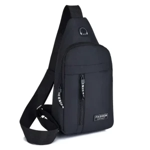 Men’s Oxford Shoulder Crossbody Travel Chest Bag Casual Messenger Waist Bags