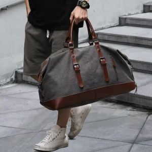 Men’s Oxford Travel Duffel Bag, Carry-On Luggage Bag, Large Capacity, Multi-functional Overnight Bag