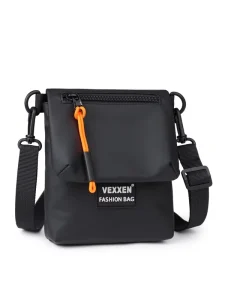 Men’s PU Crossbody Shoulder Bag Waterproof for Phone Storage