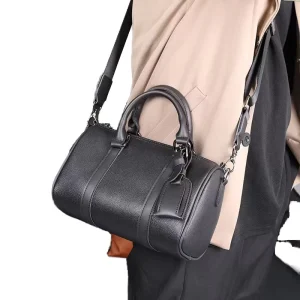 Men’s PU Handbag Crossbody Street Style Small Shoulder Bag Character Pattern