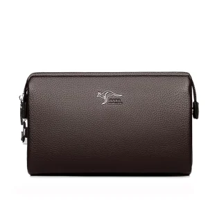 Men’s PU Handbag Password Lock Anti Theft Large Capacity Business Leisure Multi Card Long Wallet Lightweight Waterproof Zipper