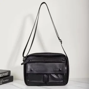 Men’s PU Leather Sport Crossbody Shoulder Satchel Messenger Bag Boys Small Size