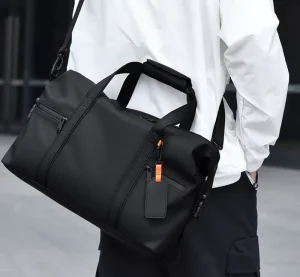 Men’s PU Travel Duffel Bag Large Capacity OEM/ODM Gym Luggage with Dry Wet Separation Business Trip Fitness Travel Bag for Men