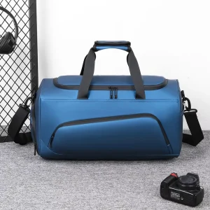 Men’s Panelled Fitness Bag Dry Wet Separation Portable Shoulder Sports Large Capacity Luggage Travel