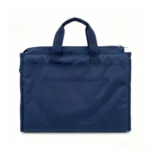 Men’s Polyester Laptop Business Briefcase for Leisure Travel Short Distance Diagonal Cross Shoulder Bag Zipper Closure Fashion