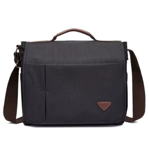 Men’s Polyester Waterproof Zipper Simple Shoulder Crossbody Bag Fashion Stylish Casual Customizable Logo Burden