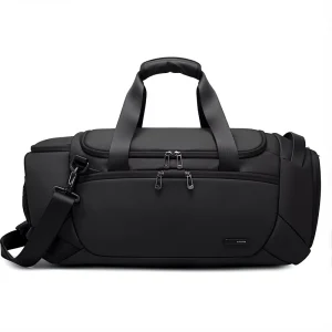 Men’s Portable Large Capacity Travel Leisure Gym Bag Multifunctional Outdoor Crossbody Bag with Wet and Dry Separation