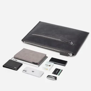 Men’s Portable PU Leather Clutch Handbag Waterproof Business Phone Bag Underarm Pouch Mens Coin Wallet Without Logo