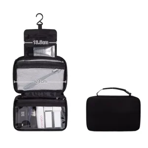 Men’s Portable Travel Toiletry Bag Large Capacity Waterproof Zipper Dry Wet Eco-friendly Oxford
