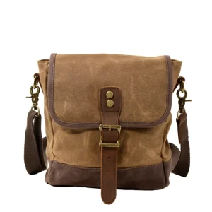 Men’s Retro All-Season Cross Body Messenger Bag Vintage Style Waterproof Blank Sling Shoulder Bags