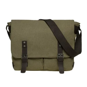 Men’s Retro Style Travel Crossbody Bag Large Capacity Outdoor Shoulder Storage Canvas Anti-Theft Summer