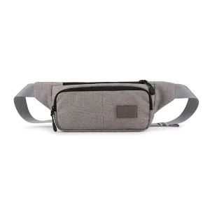 Men’s Running Waist Fanny Pack Polyester Recycled Crossbody Shoulder Bag with Letter Pattern