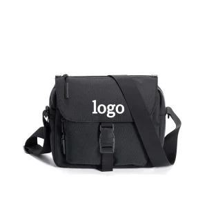 Men’s Shoulder Bag Adjustable Strap Nylon Pocket Custom Logo Fashionable Summer Accessory Lock