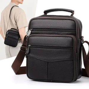 Men’s Shoulder Bag Vertical Business Crossbody Bag Men’s Fashionable and High end Small Shoulder Bag