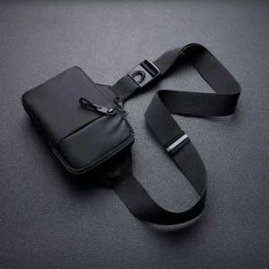 Men’s Shoulder Bags Black Messenger Bags Crossbody Sling Bags with Small Pouch