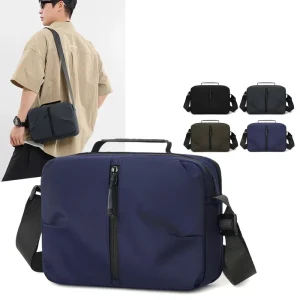 Men’s Shoulder Crossbody Bag with Multiple Carrying Ways Waterproof Shoulder Bag and Crossbody Bag for Travel