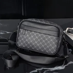 Men’s Shoulder Square Bag Youth Messenger Bags Trending Japanese Casual Black Fashion Cross Body Satchel Shoulder Bag