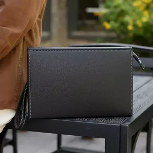 Men’s Simple Wallet with Multiple Card Slots and Long Wallet Clutch Bag