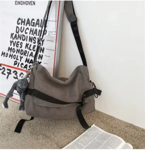 Men’s Single Shoulder Bag Large Messenger Bag with Multiple Pockets for Men and Women Crossbody Shoulder Tote Hobo Laptop Bag