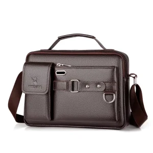 Men’s Single Shoulder Bag Men Leisure Large Capacity Handbag Business Single Shoulder Messenger Bag Men’s Bag